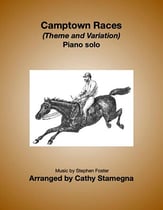 Camptown Races (Theme and Variation) Piano Solo piano sheet music cover